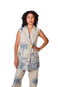 Set chaleco y pantalón capri Palmas