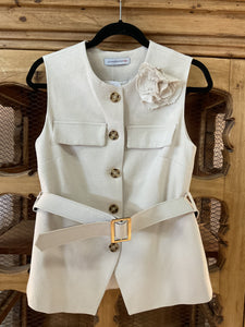 Set chaleco y pantalón liso