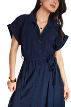 Cargar imagen en el visor de la galería, Vestido azul marino
