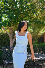 Cargar imagen en el visor de la galería, Vestido floral "Jardín Azul"
