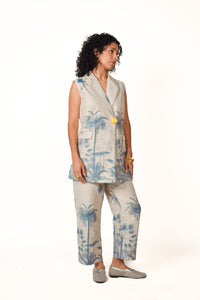 Set chaleco y pantalón capri Palmas